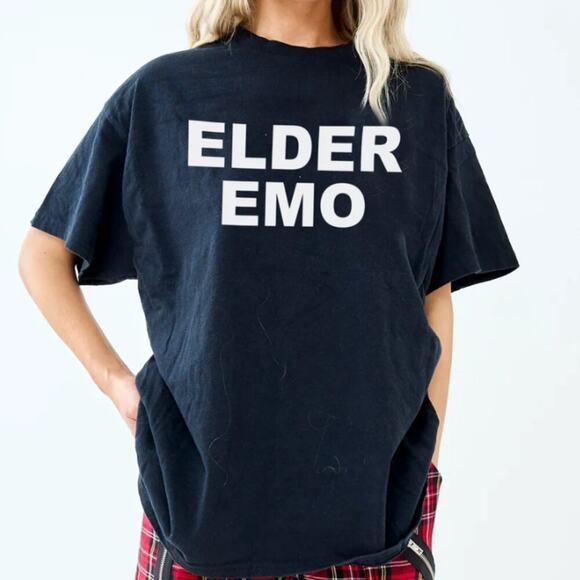 Jac Vanek Elder Emo T-Shirt Black size medium - Picture 1 of 7